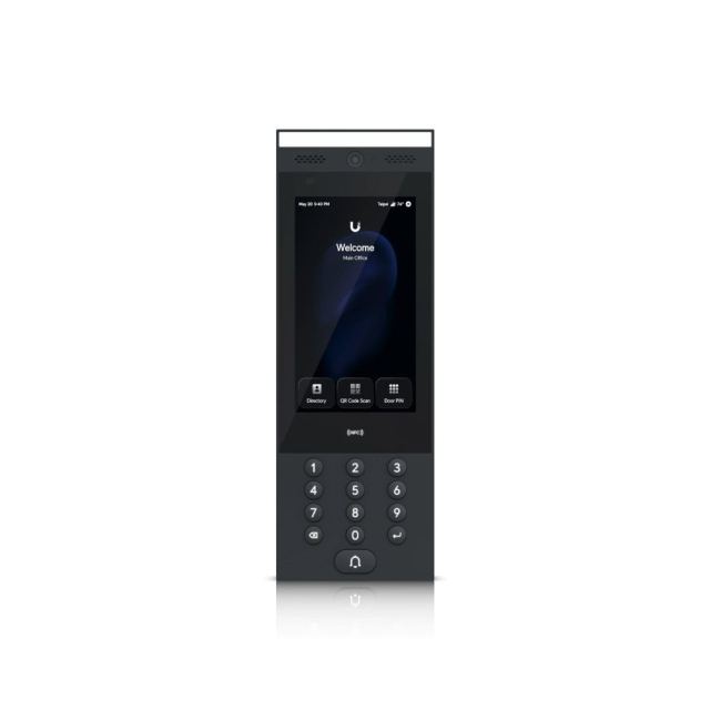 Interfon acces Ubiquiti UniFi UA-G3-Intercom, 7 inch, touchscreen, NFC, Bluetooth, QR, PIN, card, 13.56 MHz, recunoastere faciala, sonerie, PoE