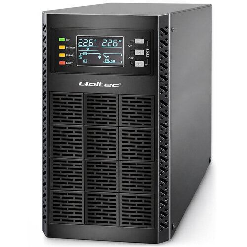 QOLTEC UPS QOLTEC 52282, 3000VA, 3000W, Online, Unda sinusoidala pura