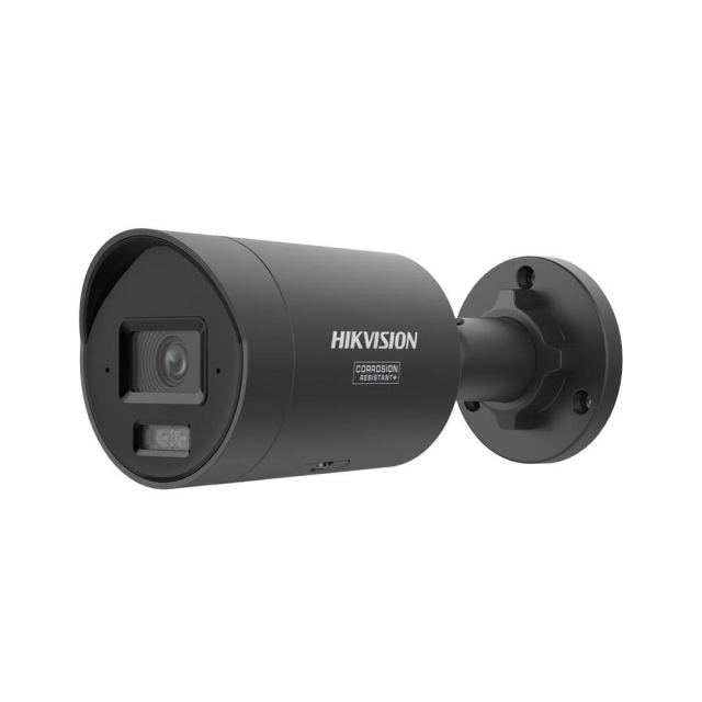 Camera supraveghere exterior IP cu iluminare duala Hikvision ColorVu DS-2CD2047G3-LI2UY(2.8MM)/BK, 4 MP, 2.8 mm, IR/lumina alba 40 m, microfon dual, slot card, anti-coroziune, PoE, negru