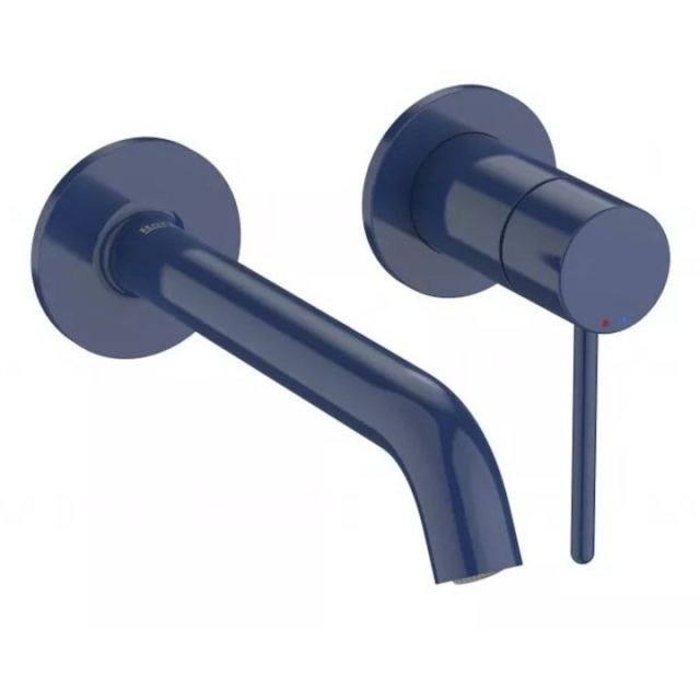 Roca Baterie lavoar Roca, Gama NU A5A353FP00, incastrata, monocomanda, marime M, levier metalic PIN, cartus ceramic, fara set de evacuare, necesita corp instalare, cobalt blue, albastru