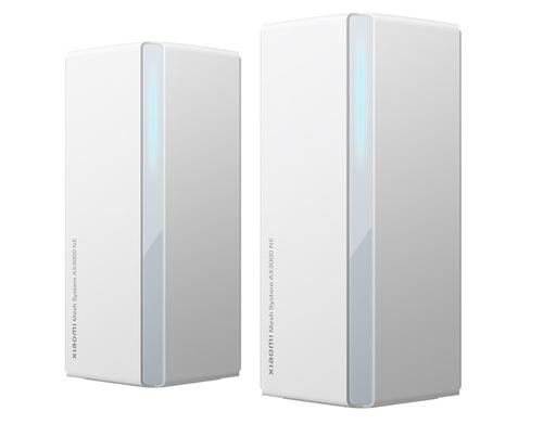 Sistem Mesh Wi-Fi Xiaomi DVB4458GL (2-pack) AX3000, 576 + 2402 Mbps, Dual-band, Wi-Fi 6, cu acoperire completa pentru casa (Alb)