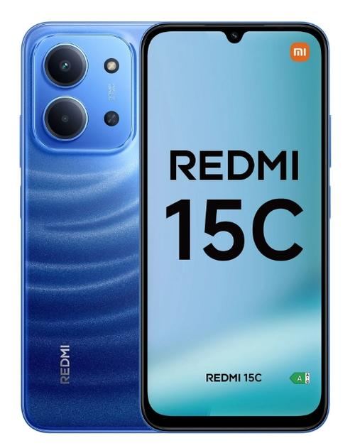 Telefon Mobil Xiaomi Redmi 15C 4G, Procesor Mediatek Helio G81 Ultra Octa-Core, IPS LCD 6.9inch, 8GB RAM, 256GB Flash, Camera Duala 50 MP + QVGA, Wi-Fi, 4G, Dual Sim, Android (Albastru)