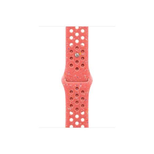 Curea Smartwatch Apple MYL33ZM/A pentru Watch 42mm, Nike Sport Band, M/L (Rosu)
