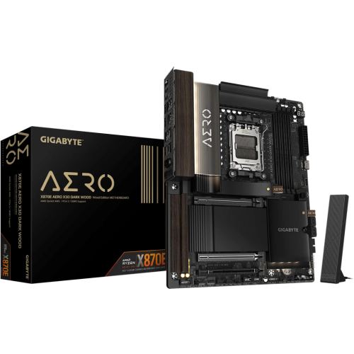 Gigabyte Placa de baza Gigabyte X870E AERO X3D Dark Wood, AMD X870E, Socket AM5, ATX