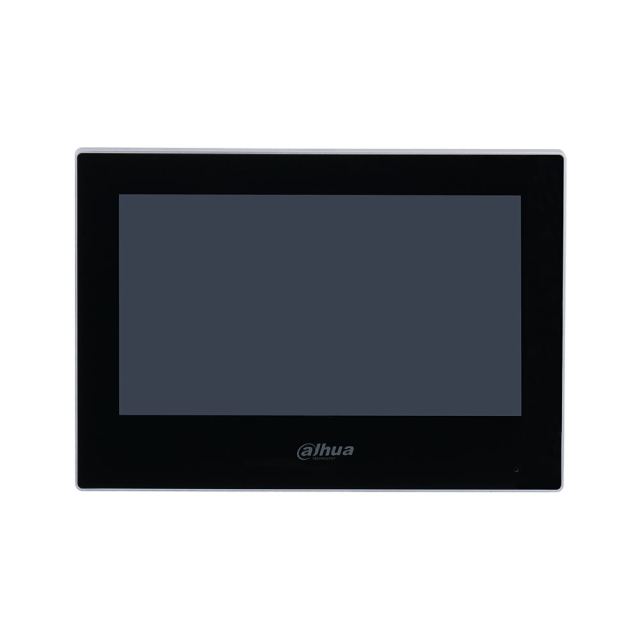 Videointerfon de interior IP Dahua VTH2621G-P, 7 inch, PoE, aparent, negru