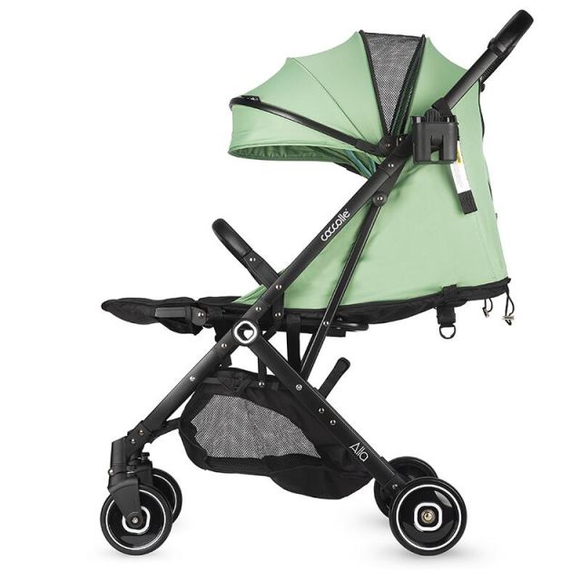 Carucior sport tip troller Coccolle Alla, Pliere cu o singura mana, Cadru aluminiu, Copertina cu parasolar si sectiune mesh, Spatar reglabil, Cos cumparaturi, Bara protectie, Centuri in 5 puncte, Suport pahar, Greutate 5.6 kg