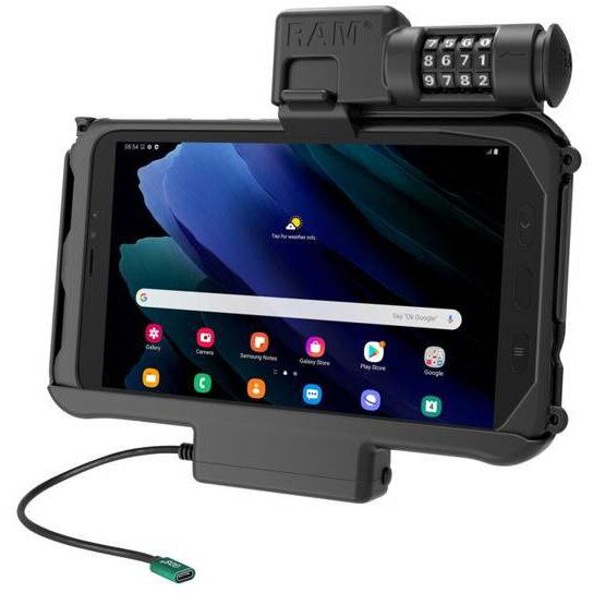 RAM&nbsp;MOUNTS RAM® Combo Locking USB-C Powered Dock pentru Samsung Tab Active5 &amp; 3