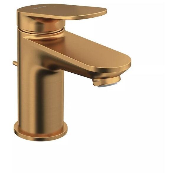 Duravit Baterie lavoar Duravit Wave WA1010001004, monocomanda, marime S, cartus ceramic, set evacuare cu tija, bronz mat