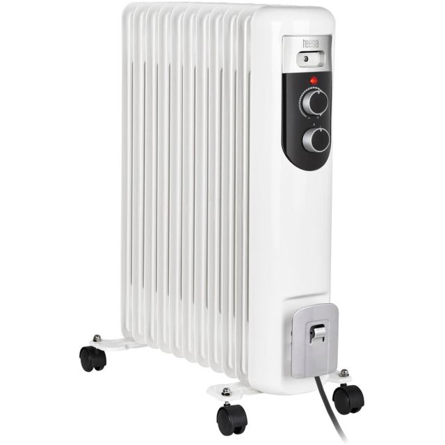 TEESA Radiator ulei 11 elementi 2500W Teesa TSA8049, Alb