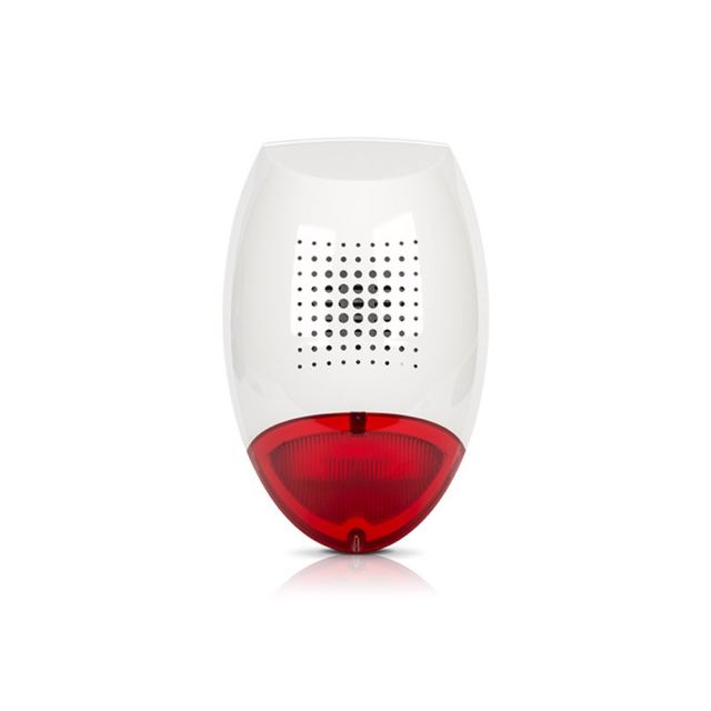 Sirena stroboscopica de exterior Satel SD-3001 R, avertizare acustica, 120 dB, LED, tamper