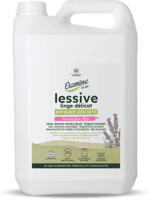 Detergent Bio rufe delicate si lana Etamine parfum lavanda 165 spalari 5 litri
