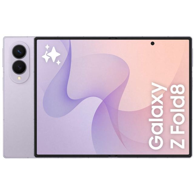 Samsung Telefon mobil Samsung Galaxy Z Fold8, 16GB RAM, 1TB, 5G, Lavender