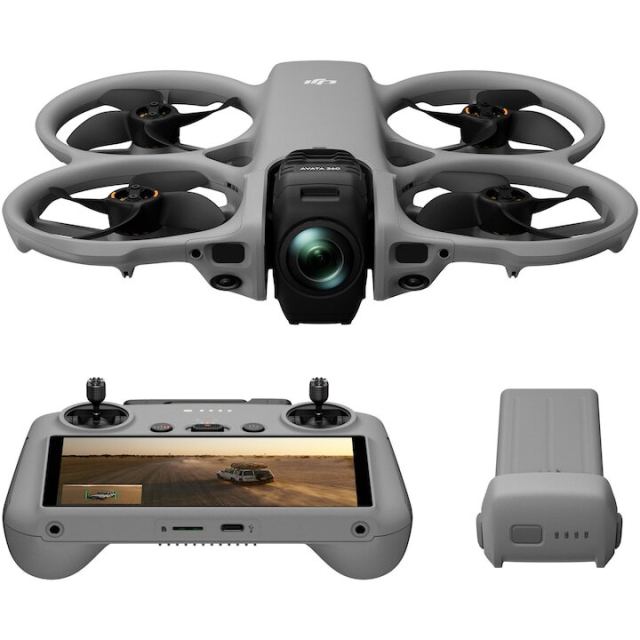 DJI Drona DJI Avata 360, 120MP, 8K/60fps HDR + Smart Controller DJI RC 2, Gri