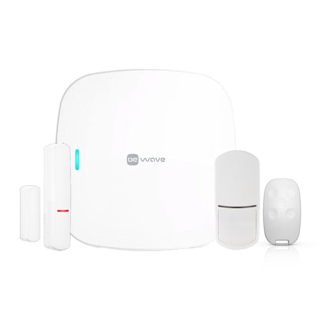 Kit sistem antiefractie smart wireless All-In-One Satel Be Wave WIFI KIT, LAN, WiFi, 2.4 / 5 GHz, 868 MHz, acumulator 3200 mAh, slot card