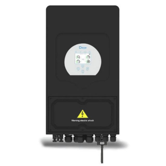 Invertor monofazat Deye Hibrid SUN-6K-SG03LP1-EU-BLACK, 6 kW, 135 A, LCD, 2 MPPT, IP65, negru