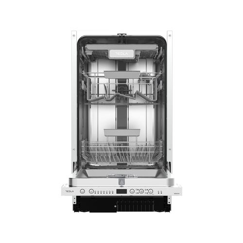 Masina de spalat vase incorporabila TESLA WDI491M, Clasa E, 10 seturi, 7 programe, 45 cm (Inox)