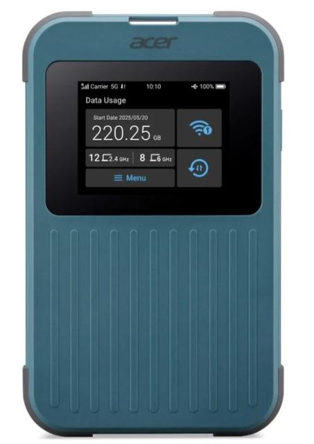 Router Wireless Acer Connect Enduro M4, 5G, Wifi 6, Baterie 8000mAh, USB-C 3.0 (Verde)