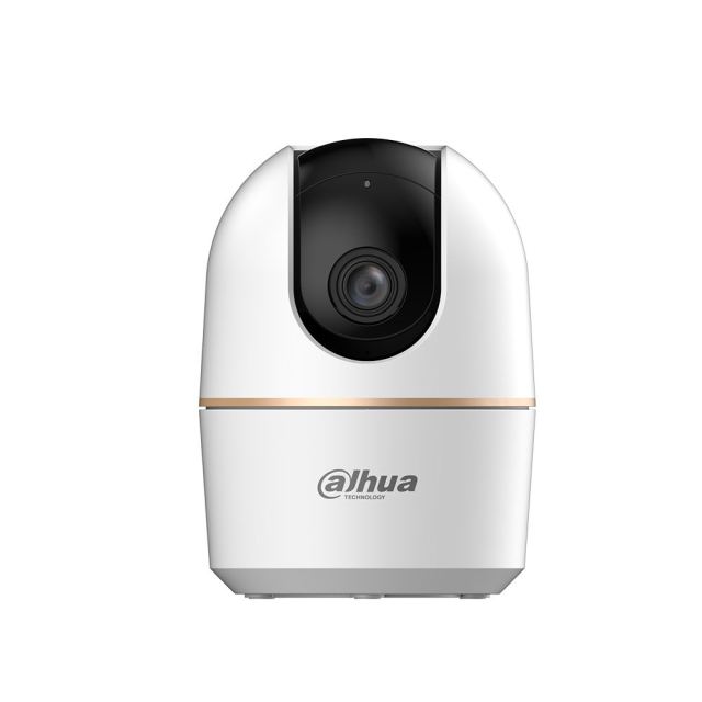 Camera supraveghere WiFi de interior Dahua H5A, Pan/Tilt 360, 5MP, WiFi 6, Vedere nocturna IR 10 m, Detectie AI persoane si animale, Urmarire automata, Patrulare presetata, Mod confidentialitate, Microfon si difuzor, Slot microSD