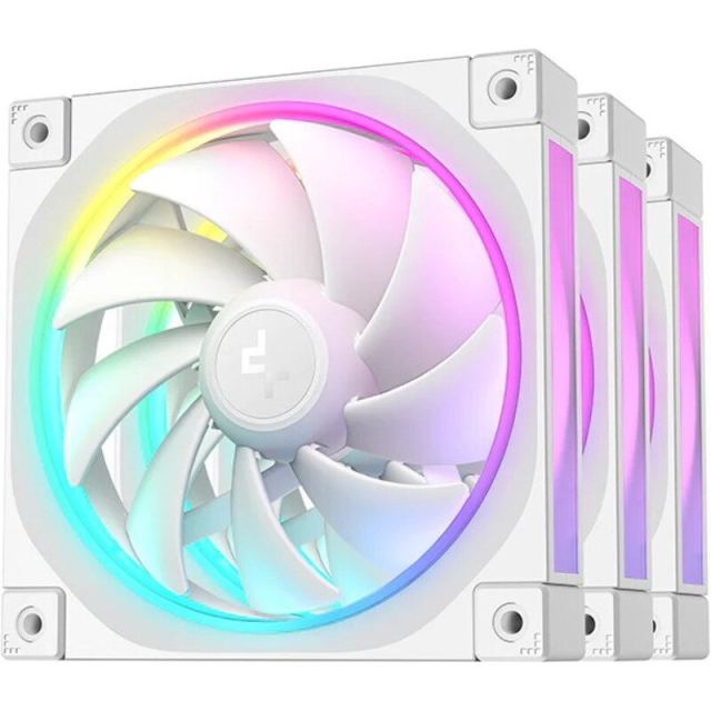 Deepcool Ventilatoare Carcasa DEEPCOOL FL12-3in1, 2 x 120mm, ARGB, Alb