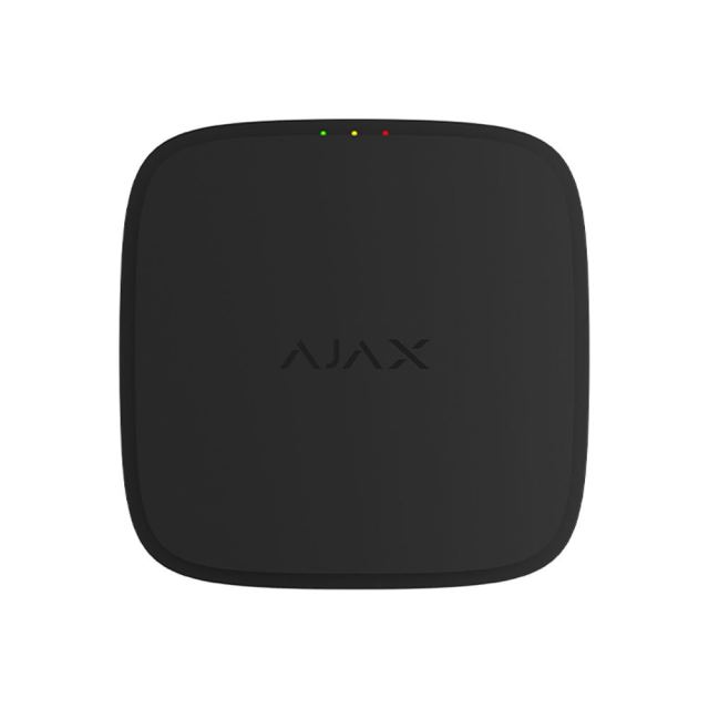 Detector de fum wireless adresabil cu sirena Ajax FireProtect, EN54, 868.0 - 922.0 MHz, tamper, 95dB, negru