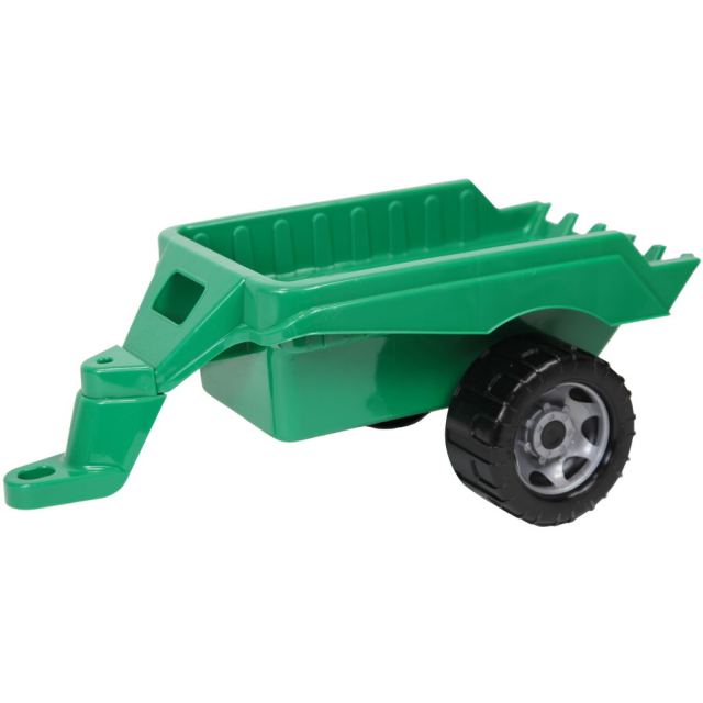 Lena Remorca Jucarie Lena ZL-02124, Verde, din Plastic, cu Antrenament Abilitati Motorii, 48 cm lungime