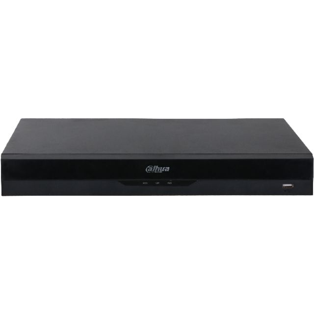 Dahua Network Video Recorder (NVR) Dahua NVR4208-8P-EI, 16 MP, 256 Mbps, 8x PoE, functii inteligente, Negru