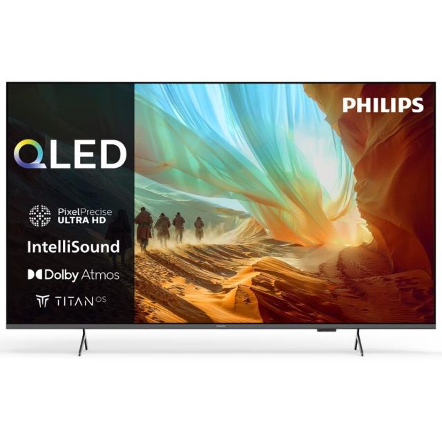 Philips Televizor QLED Philips 109 cm (43) 43PQS7801/12, Ultra HD 4k, Smart TV, WiFi, CI+, Negru