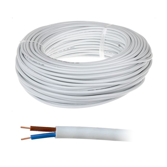 Cablu alimentare MYYUP2X0.5, 2 x 0.5 mm, plat, CCA, rola 100 m