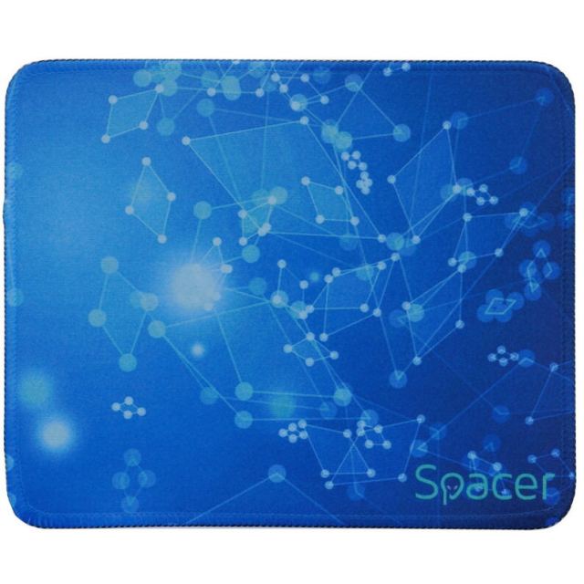 spacer Mousepad Spacer gaming, cauciuc si material textil, cusut pe margine, 220 x 180 x 2 mm