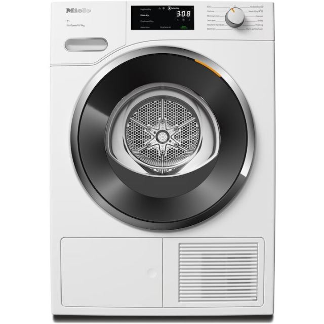 Miele Uscator rufe Miele TWH 780 WP EU1 LW, EcoSpeed, 9 kg, Hygien Dry, DryCare 40, SilenceDrum, DirectSensor, Clasa energetica C, Alb [12729690]