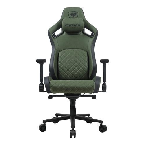 Scaun Gaming COUGAR Defensor S Army Green F, Max 150 kg, 5 roti, Ajustabil, Perna lombara (Verde)