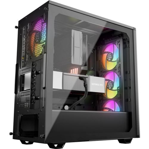 Be&nbsp;quiet! Carcasa PC Be quiet! Pure Base 501 LX, Middle Tower, Sticla temperata, Fara sursa, 6 ventilatoare compatibile, 4 incluse, Negru