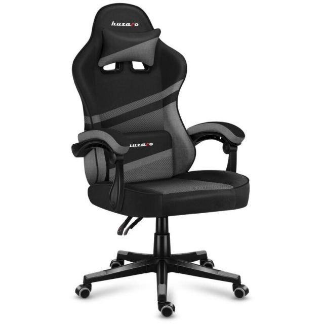 Huzaro Scaun gaming Huzaro HZ-Force 4.4, Mesh, Cotiere moi, Perne lombara & cervicala, Cadru otel, Gri