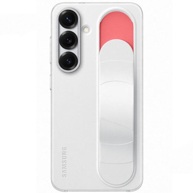 Samsung Husa Protectie Spate pentru telefon mobil Samsung Galaxy S25 (S931) EF-GS931CWEGWW, Standing Grip Case, Alb