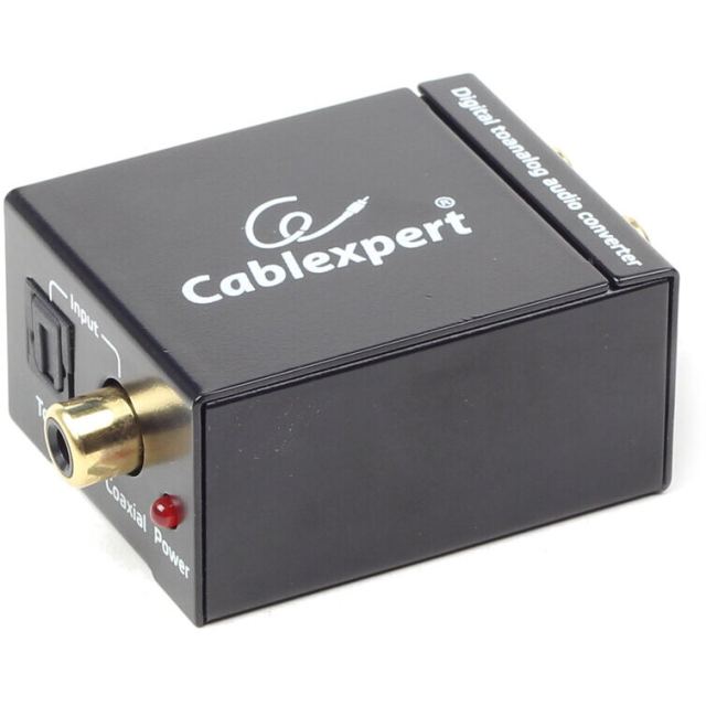 GEMBIRD Convertor audio Gembird, digital, analogic, Cablexpert 08257, cu alimentator 5V DC, Negru