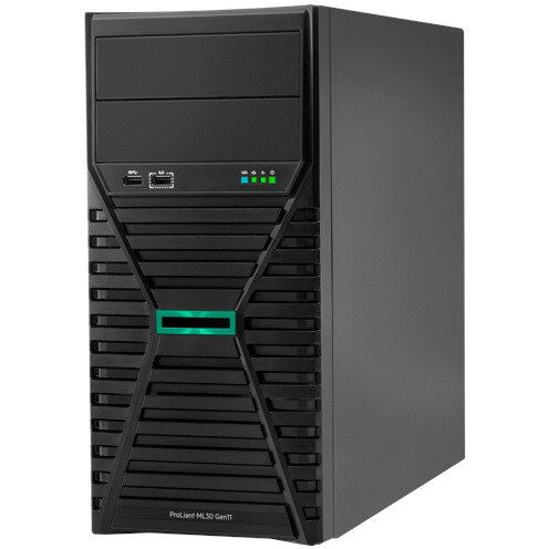HP Sistem server HP ProLiant ML30 Gen11, Procesor Intel® Xeon® 6325P 3.5GHz Raptor Lake, 32GB UDIMM RAM, 2x 480GB SATA 6G SSD, Intel VROC, 8x Hot Plug SFF