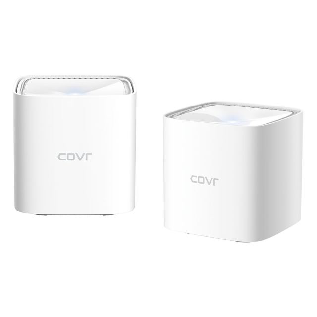Kit Mesh wireless Gigabit Dual Band D-Link COVR-1102, 2 porturi, 2.4/5.0 GHz, MU-MIMO, 1200 Mbps