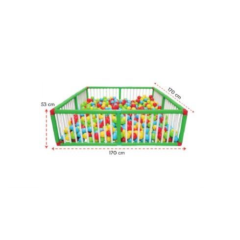 Tarc de joaca copii pentru exteriorinterior Pilsan Ball Pool 170x170cm