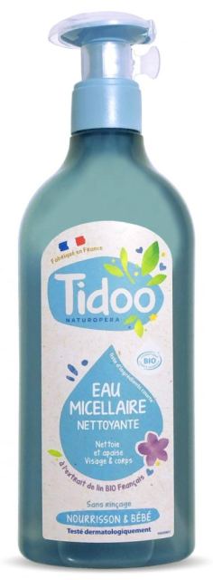 Apa micelara Bio delicata pentru bebelusi Tidoo cu extract de in 500 ml