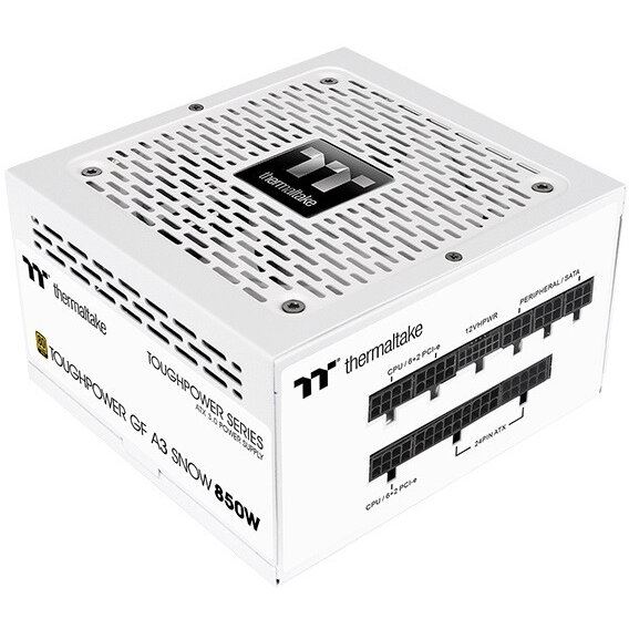 Thermaltake Sursa alimentare Thermaltake Toughpower GF A3, 850 W, ATX 3.0, 80 Plus Gold, Full Modulara, Alb
