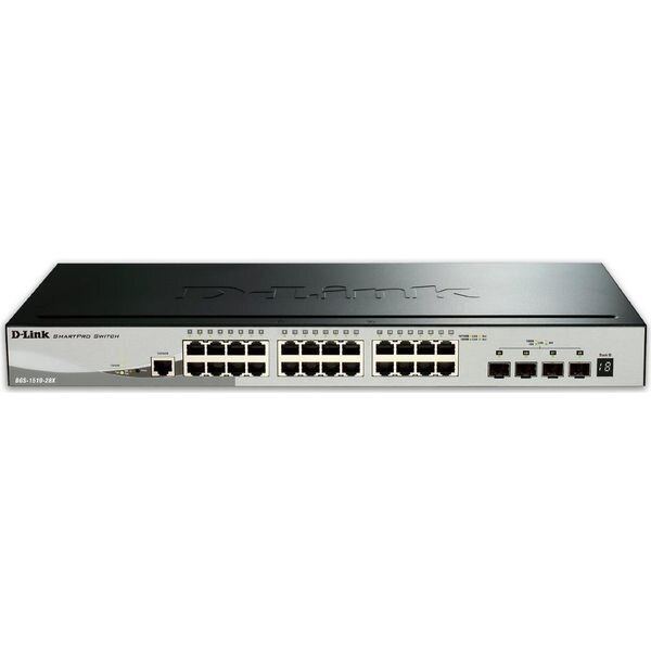 D-Link Switch D-Link DGS-1510-28X/E, Managed L3, 24 porturi Gigabit RJ-45, 4 sloturi SFP+ 10G
