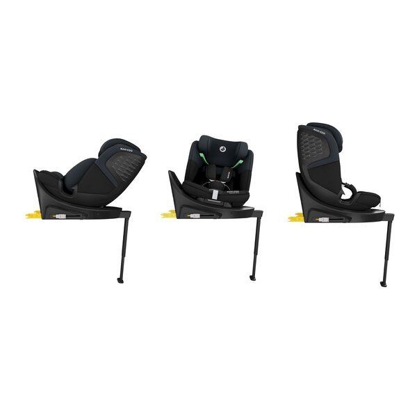 Scaun auto I-Size Maxi-Cosi Emerald 360 S Tonal Graphite cu isofix, picior de sustinere, rotatie 360, protectie la impact lateral