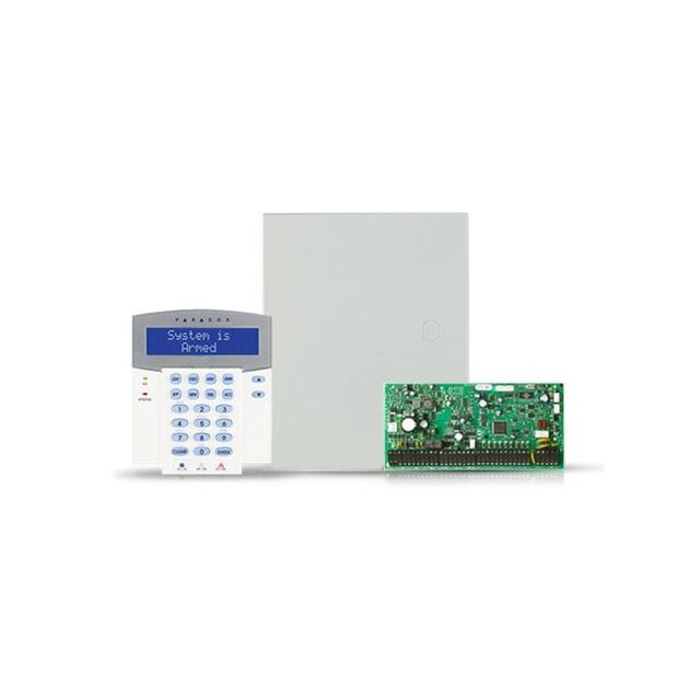 Centrala alarma antiefractie Paradox Digiplex EVOHD cu tastatura K641R si carcasa, 8 partitii, 8-192 zone, 5-32 PGM