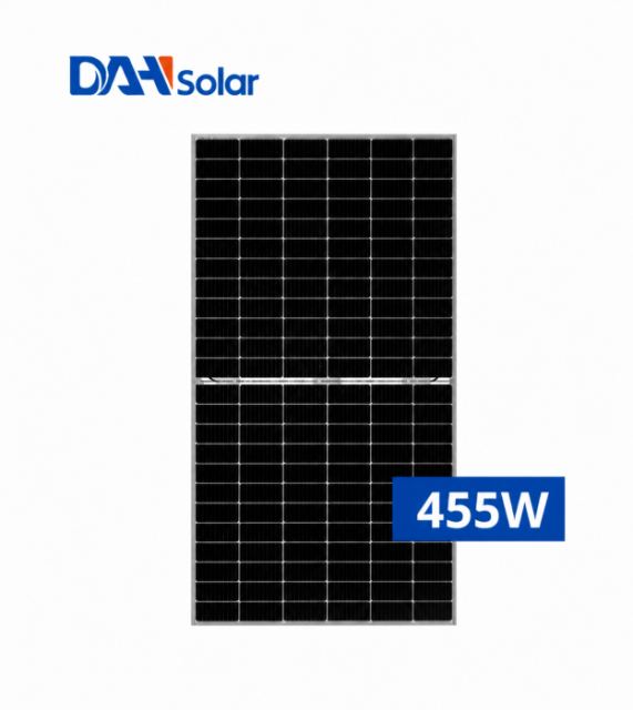 Panou fotovoltaic bifacial DAH Solar 455W Rama neagra - DHN-48Z16-DG(BW)-455W