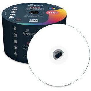 MediaRange Disc inscriptibil CD MediaRange CD-R, 700 MB, 52x Inkjet Printable, Pachet 50 bucati