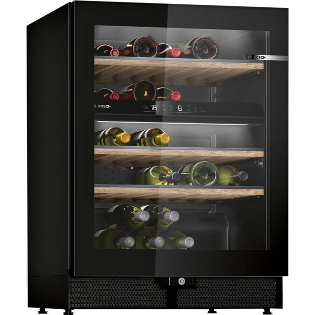BOSCH Racitor de vin Bosch KWK16ABGB, 120L, 44 sticle, Clasa G, Negru