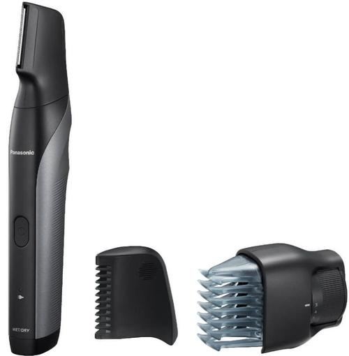 Trimmer pentru parul corporal Panasonic ER-GK80-S503, lavabil, accesoriu pentru zone sensibile (Negru/Argintiu)