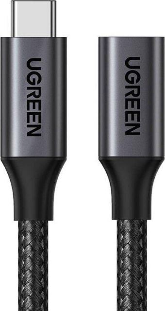 Adaptor USB Ugreen US372, USB-C 3.2 Tata la USB-C Gen2 Mama, 100 W, 1m (Negru)