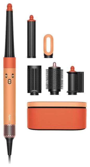 Ondulator Dyson Airwrap HS08 ID Straight+Wavy, 1300 W, 3 trepte temperatura, 3 viteze, Flux de aer 13.5 l/s (Portocaliu/Topaz)