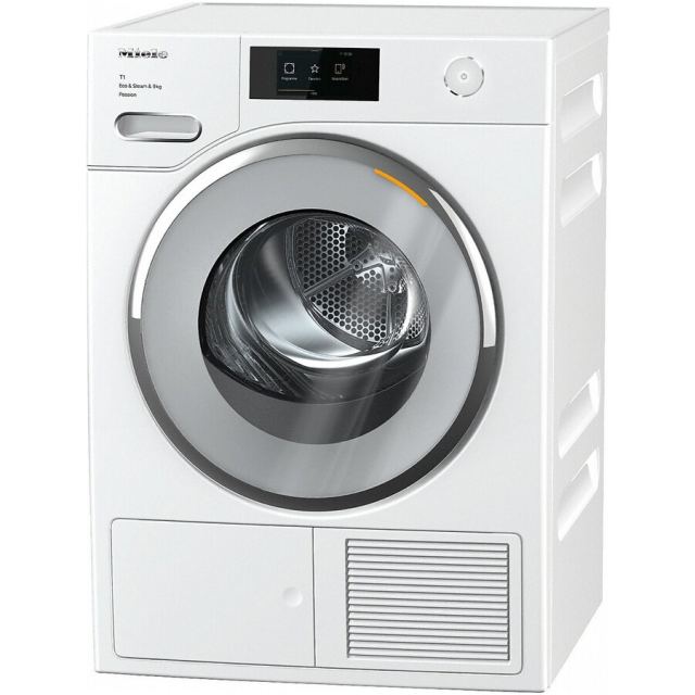 Miele Uscator de rufe Miele TWV 780 WP, Pompa de caldura, 9 kg, Clasa A+++, MTouch, SteamFinish, EcoDry, WiFiConn@ct, Alb